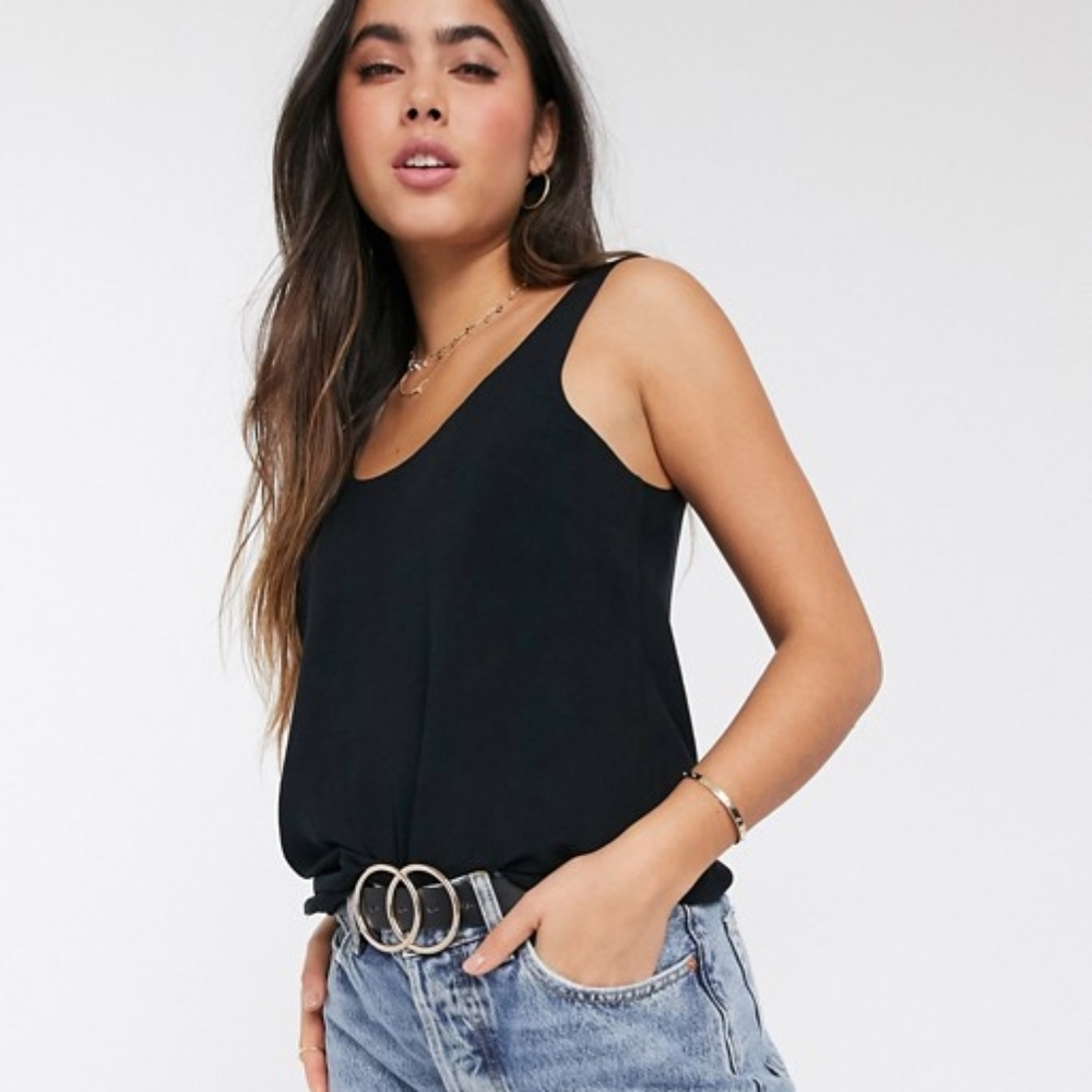 ASOS Design Black Sleeveless Top